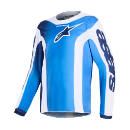 Alpinestars Kinder Cross Shirt 2026 Fluid Portl - Ucla / Blauw / Wit