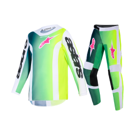 Alpinestars Kinder Crosskleding 2026 Fluid Portl - Groen / Wit / Zwart