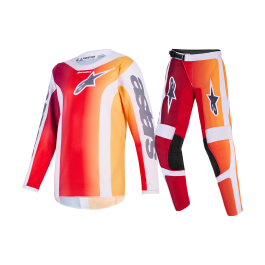 Alpinestars Kinder Crosskleding 2026 Fluid Portl - Rood / Licht Grijs / Donker Grijs