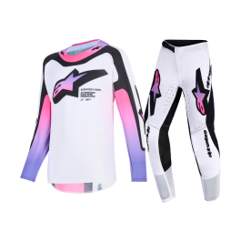 Alpinestars Kinder Crosskleding 2026 Supertech Vista - Wit / Paars / Zwart