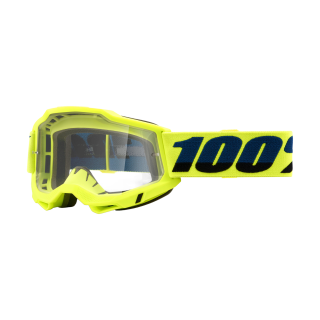 100% Crossbril Accuri 2 Fluo Yellow - Clear Lens