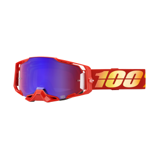 100% Crossbril Armega Nuketown - Spiegel Rood / Blauw Lens