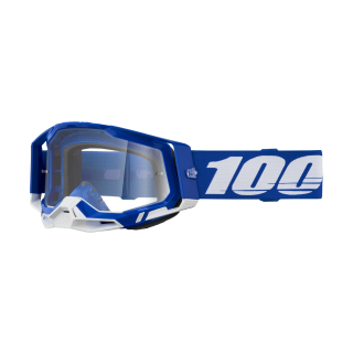 100% Crossbril Racecraft 2 Blue - Clear Lens