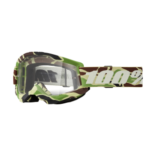 100% Crossbril Strata 2 War Camo - Clear Lens
