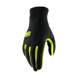 100% Crosshandschoenen Winter Brisker Xtreme - Zwart / Fluo Geel