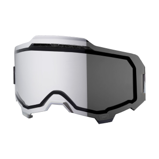 100% Lens ARMEGA / ARMATIC - Injected Dual Vented Spiegel Zilver Flash