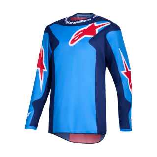 Alpinestars Cross Shirt 2026 Fluid Grid - Blauw / Rood