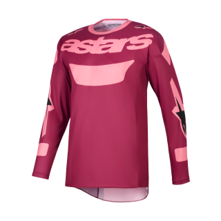 Alpinestars Cross Shirt 2026 Racer Riway - Donker Rood / Coral