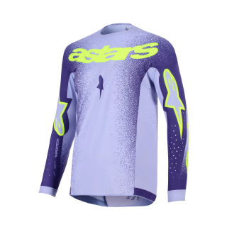 Alpinestars Cross Shirt 2026 Supertech Scenz - Paars / Fluo Geel