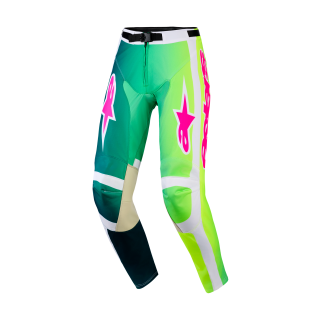 Alpinestars Crossbroek 2026 Racer Portl - Groen / Wit / Zwart