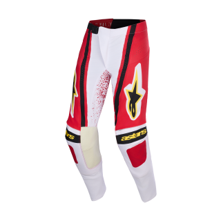 Alpinestars Crossbroek 2026 Techstar Nomur - Licht Grijs / Rood / Zwart