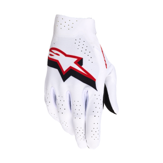 Alpinestars Crosshandschoenen 2026 Supertech - Wit / Zwart / Fire Rood
