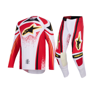 Alpinestars Crosskleding 2026 Techstar Nomur - Licht Grijs / Rood / Zwart