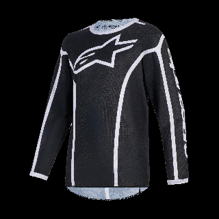 Alpinestars Kinder Cross Shirt 2026 Fluid Apex - Zwart / Grijs
