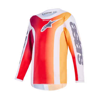 Alpinestars Kinder Cross Shirt 2026 Fluid Portl - Rood / Licht Grijs / Donker Grijs