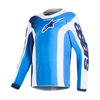 Alpinestars Kinder Cross Shirt 2026 Fluid Portl - Ucla / Blauw / Wit