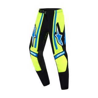 Alpinestars Kinder Crossbroek 2026 Supertech Nomur - Donker Navy / Fluo Geel / Ucla / Blauw
