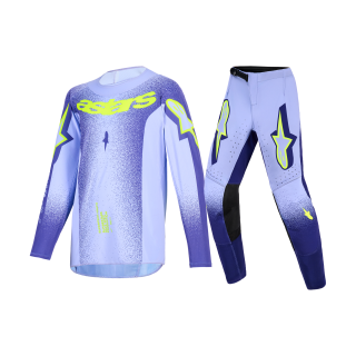 Alpinestars Kinder Crosskleding 2026 Supertech Scenz - Paars / Fluo Geel