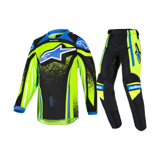 Alpinestars Mini Crosskleding 2026 Racer Nomur - Donker Navy / Fluo Geel / Ucla / Blauw