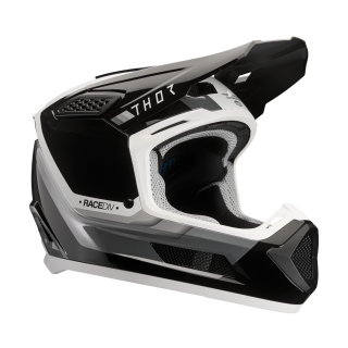 Thor Crosshelm Fleet Defy - Zwart / Wit