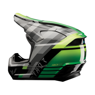 Thor Kinder Crosshelm Fleet Camber - Zwart / Groen