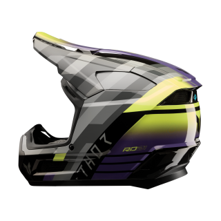 Thor Kinder Crosshelm Fleet Camber - Zwart / Paars