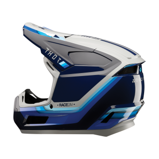 Thor Kinder Crosshelm Fleet Defy - Blauw / Grijs