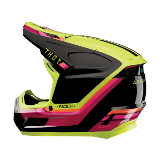 Thor Kinder Crosshelm Fleet Defy - Zwart / Acid