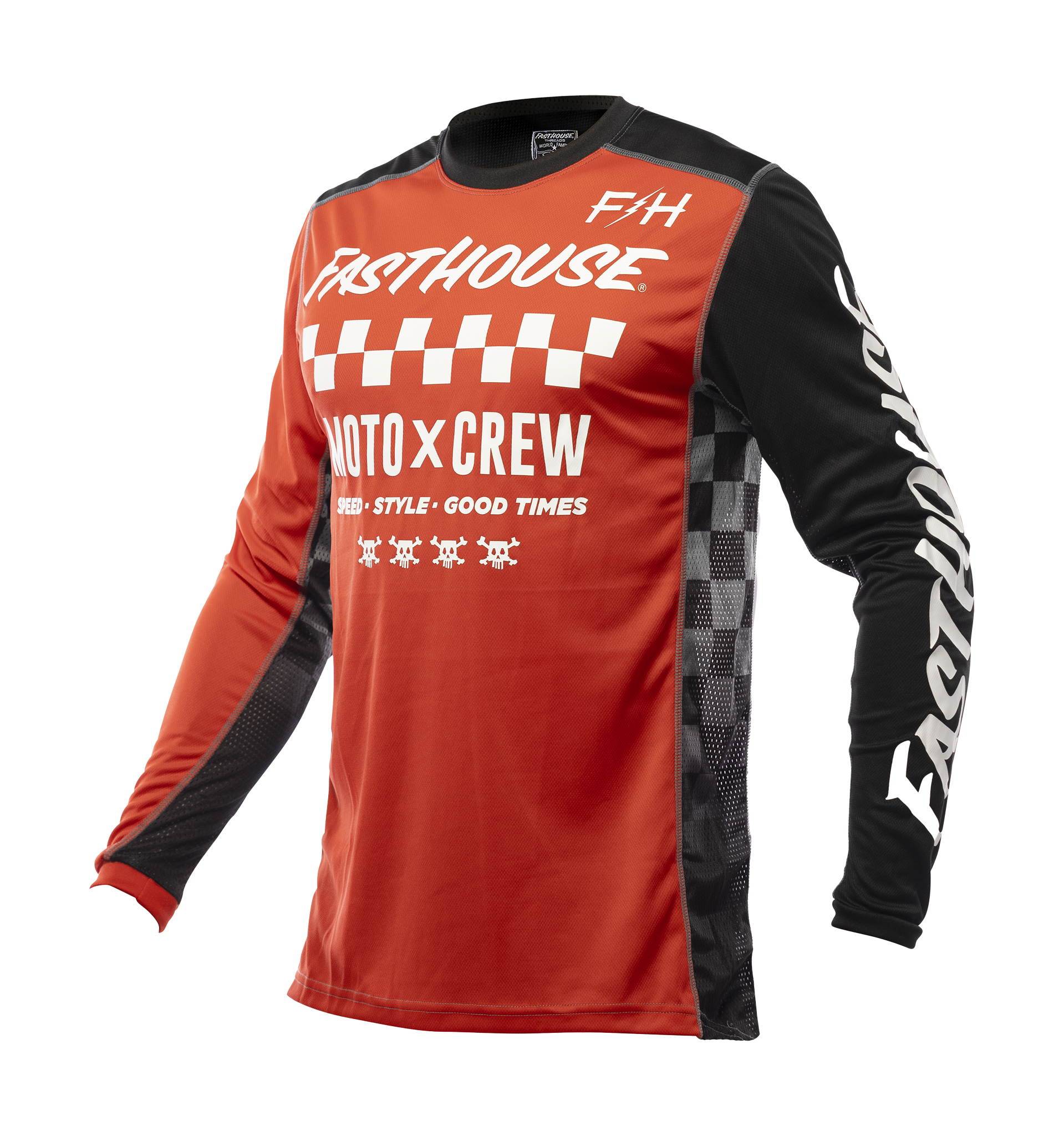 Fasthouse Cross Shirt Grindhouse Alpha - Rood / Zwart