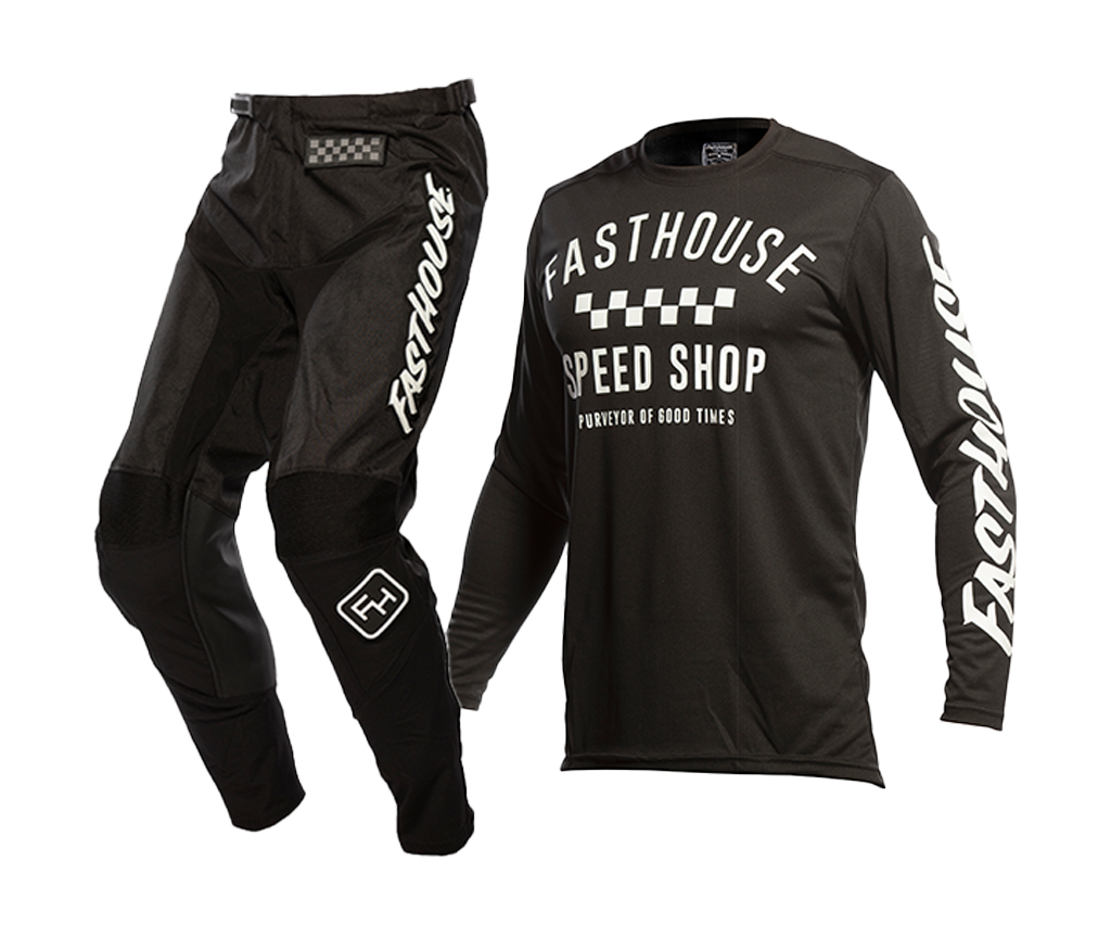 Fasthouse Crosskleding Carbon - Zwart