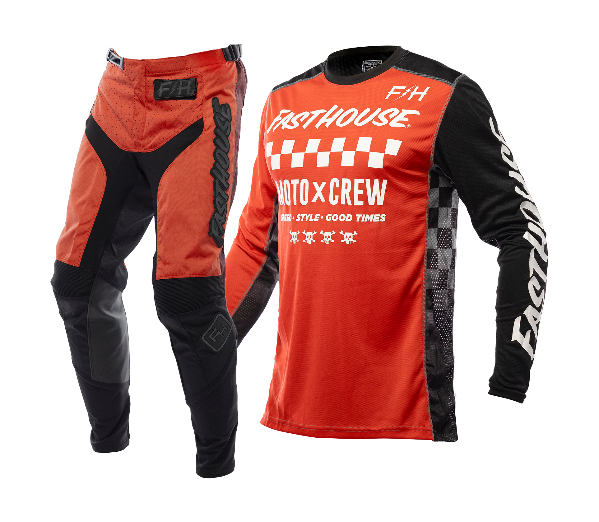 Fasthouse Crosskleding Grindhouse Alpha - Rood / Zwart