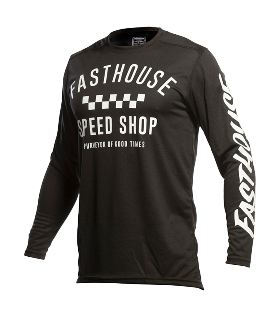 Fasthouse Kinder Cross Shirt Carbon - Zwart
