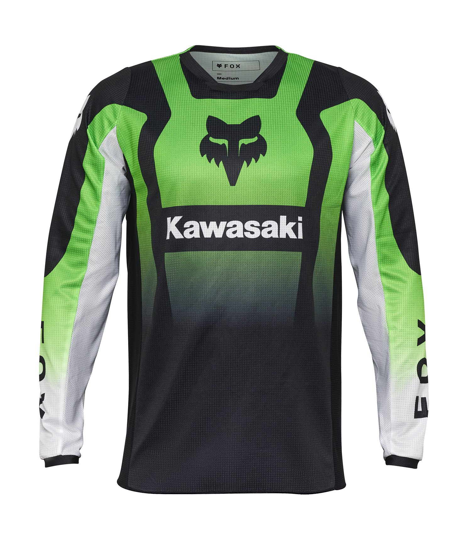 Fox Cross Shirt 180 Kawasaki - Fluo Groen