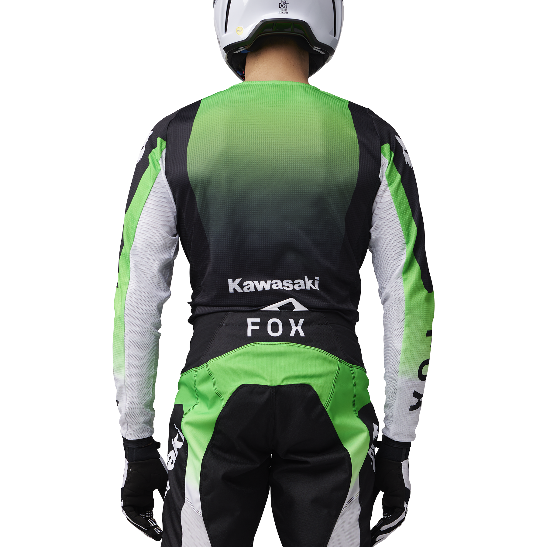 Fox Cross Shirt 180 Kawasaki - Fluo Groen