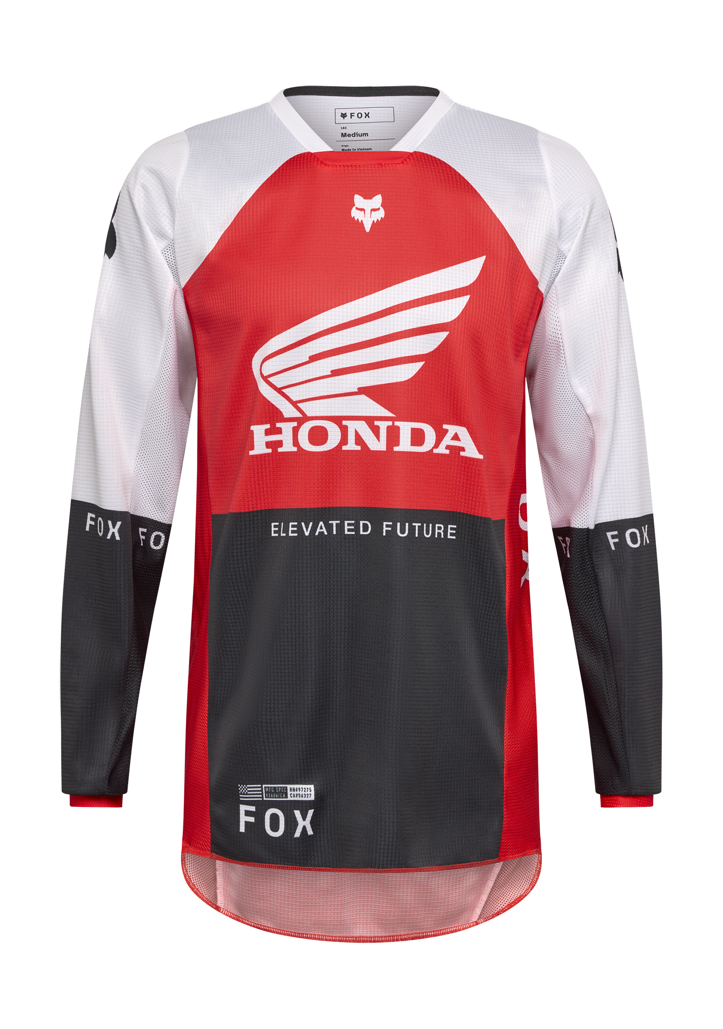 Fox Cross Shirt 2026 180 Honda - Fluo Rood