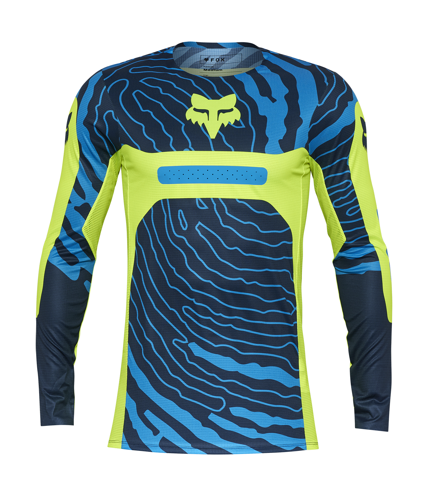 Fox Cross Shirt Flexair Impression - Fluo Geel