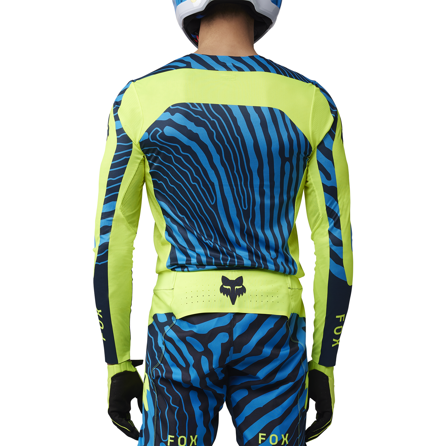 Fox Cross Shirt Flexair Impression - Fluo Geel