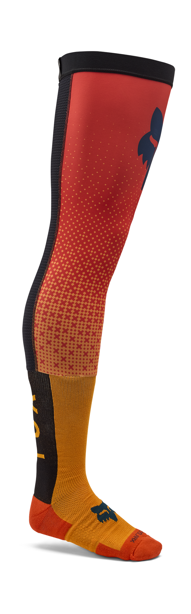 Fox Cross Sokken Lang Kniebrace Flexair Fracture - Tangerine