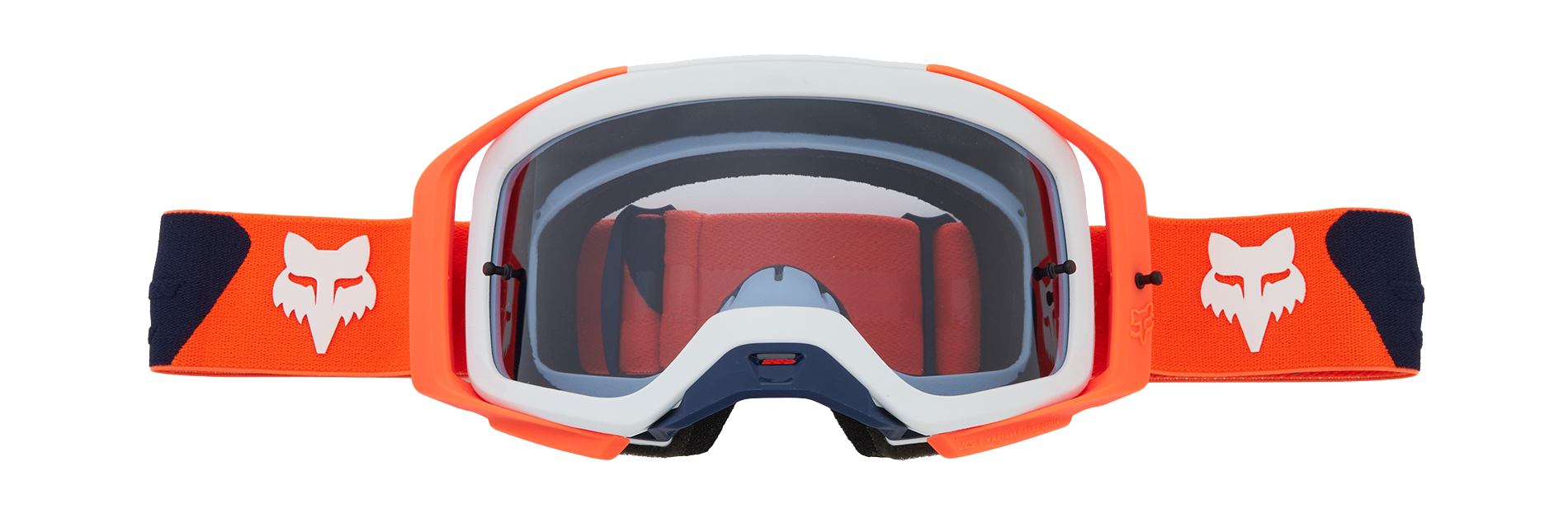 Fox Crossbril Airspace II Core - Navy / Oranje - Donker Grijs Lens