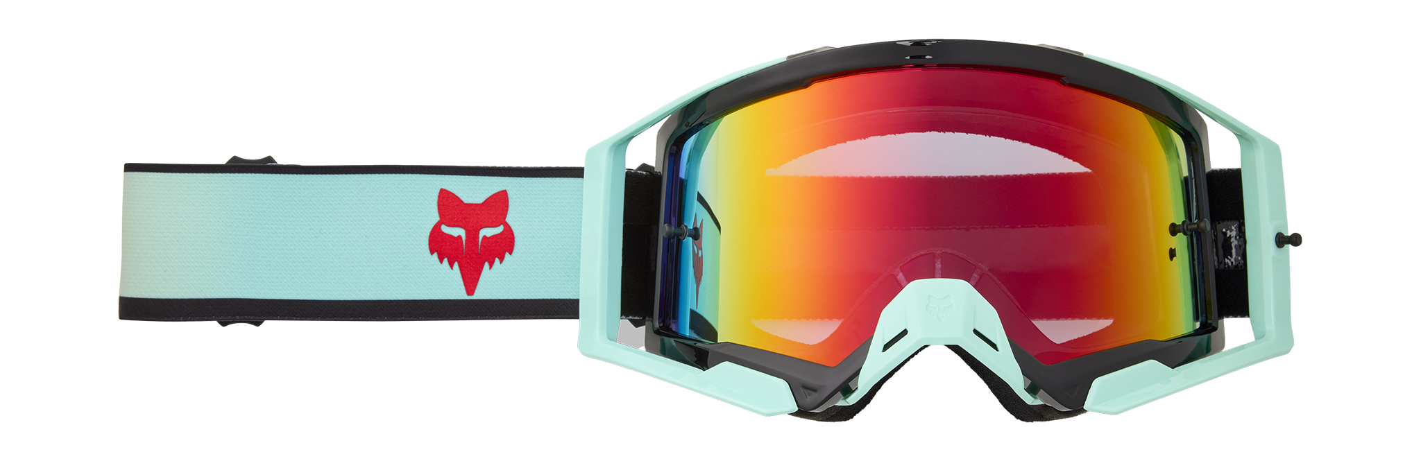 Fox Crossbril Airspace II Drip - Turquoise - Rood Spark Lens