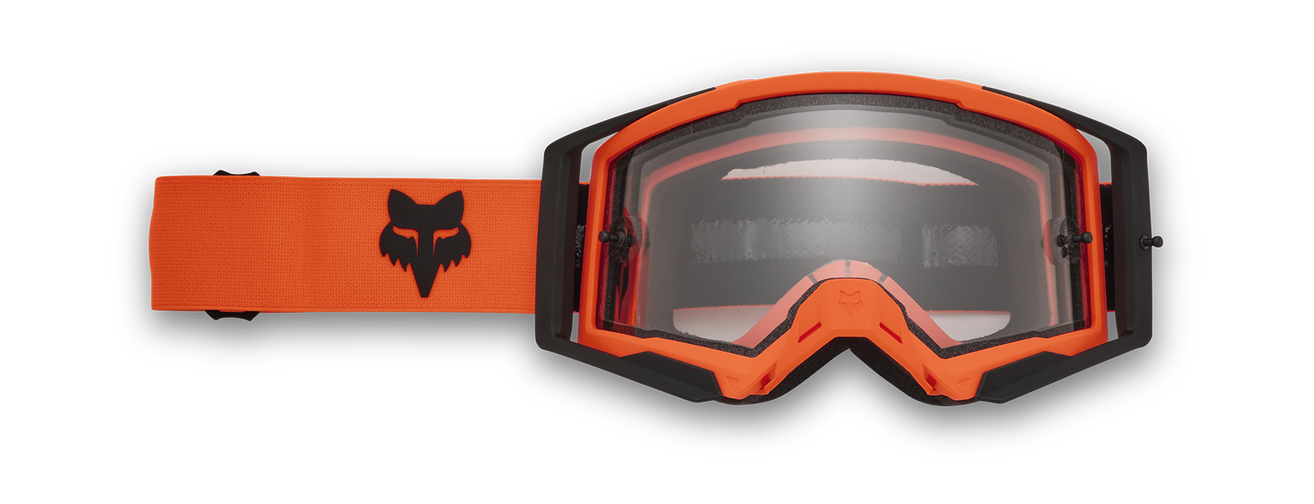 Fox Crossbril Airspace II Enduro - Fluo Oranje - Clear Lens