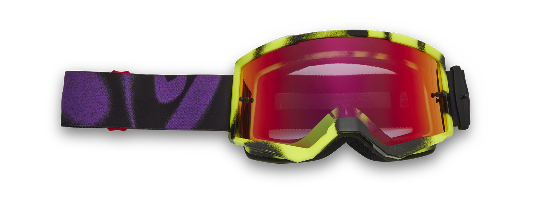 Fox Crossbril Main II Emotion - Fluo Rood - Rood Spark Lens