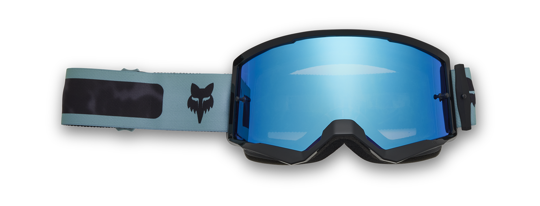 Fox Crossbril Main II Taunt - Zwart - Blauw Spark Lens