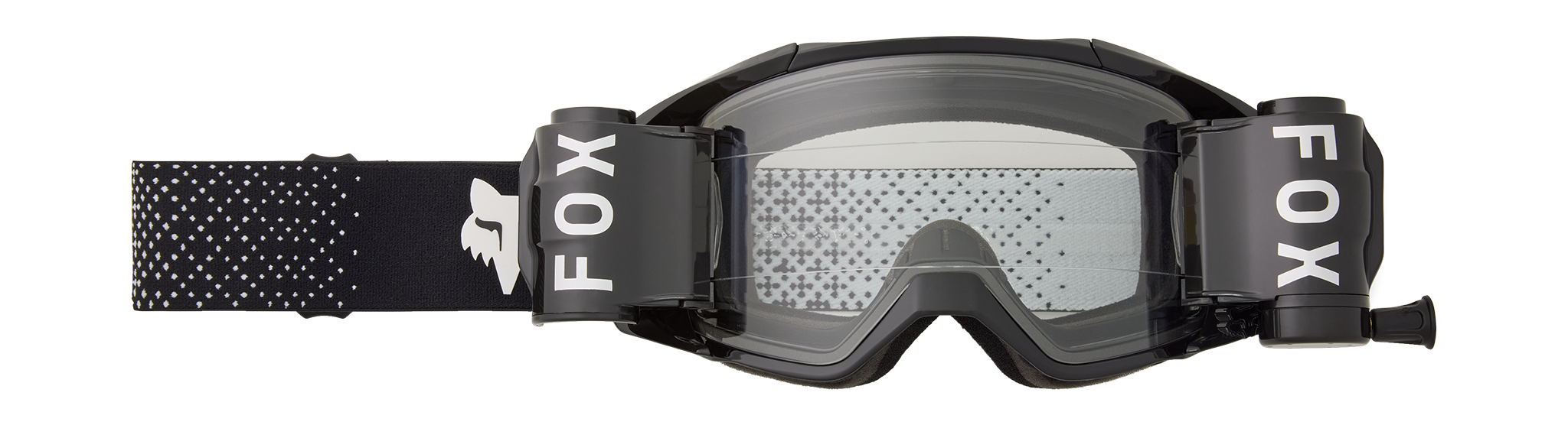 Fox Crossbril Roll-Off Vue - Zwart - Clear Lens