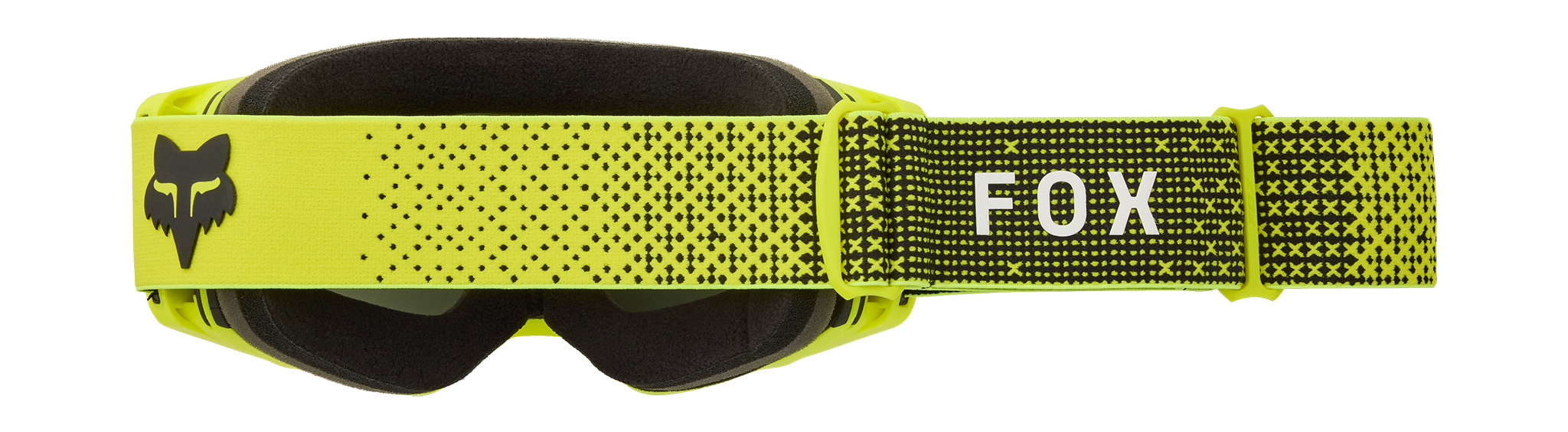 Fox Crossbril Vue Core - Fluo Geel - Chrome Spark Lens