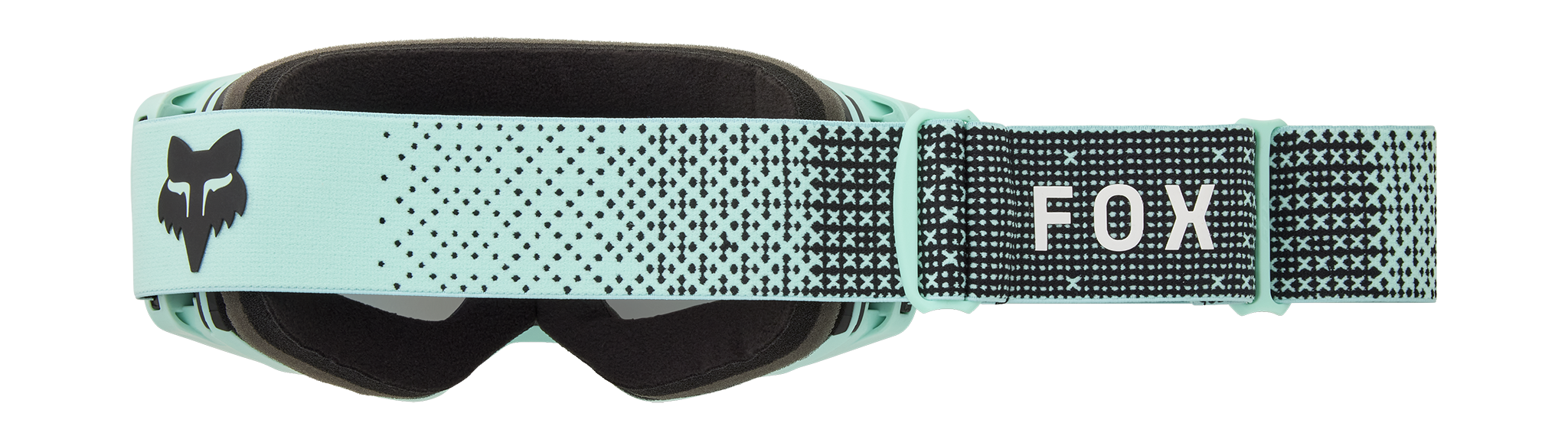 Fox Crossbril Vue Core - Turquoise - Injected Vivid Rood Lens