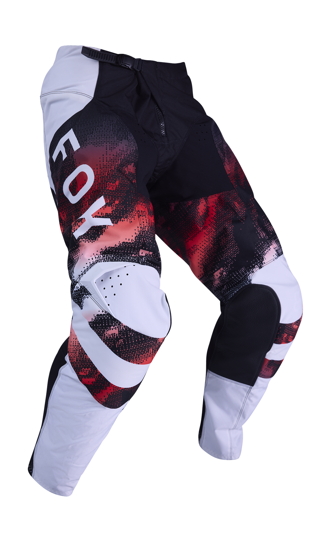 Fox Crossbroek 2026 180 Kairos - Wit / Fluo Rood