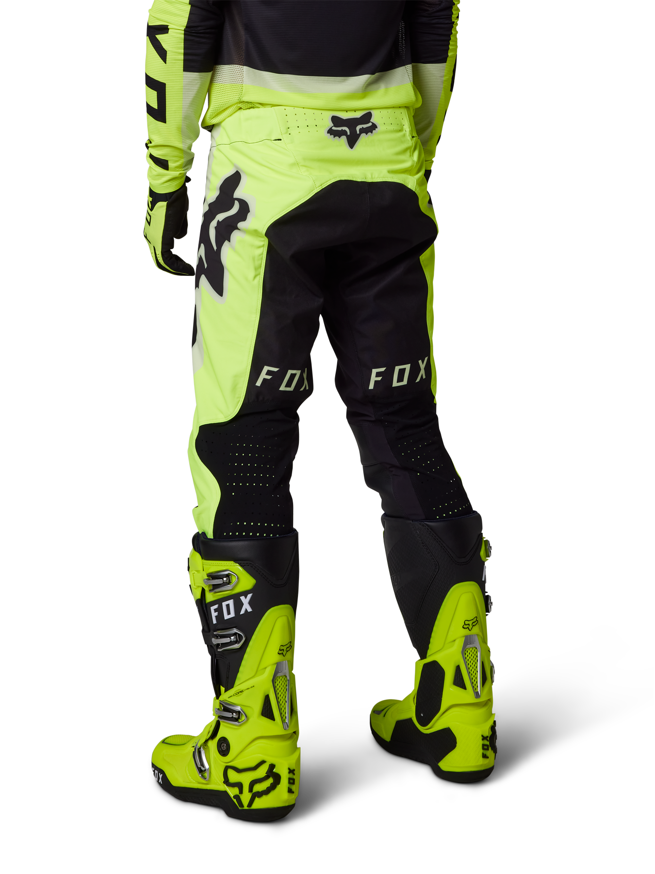 Fox Crossbroek Flexair Efekt - Fluo Geel
