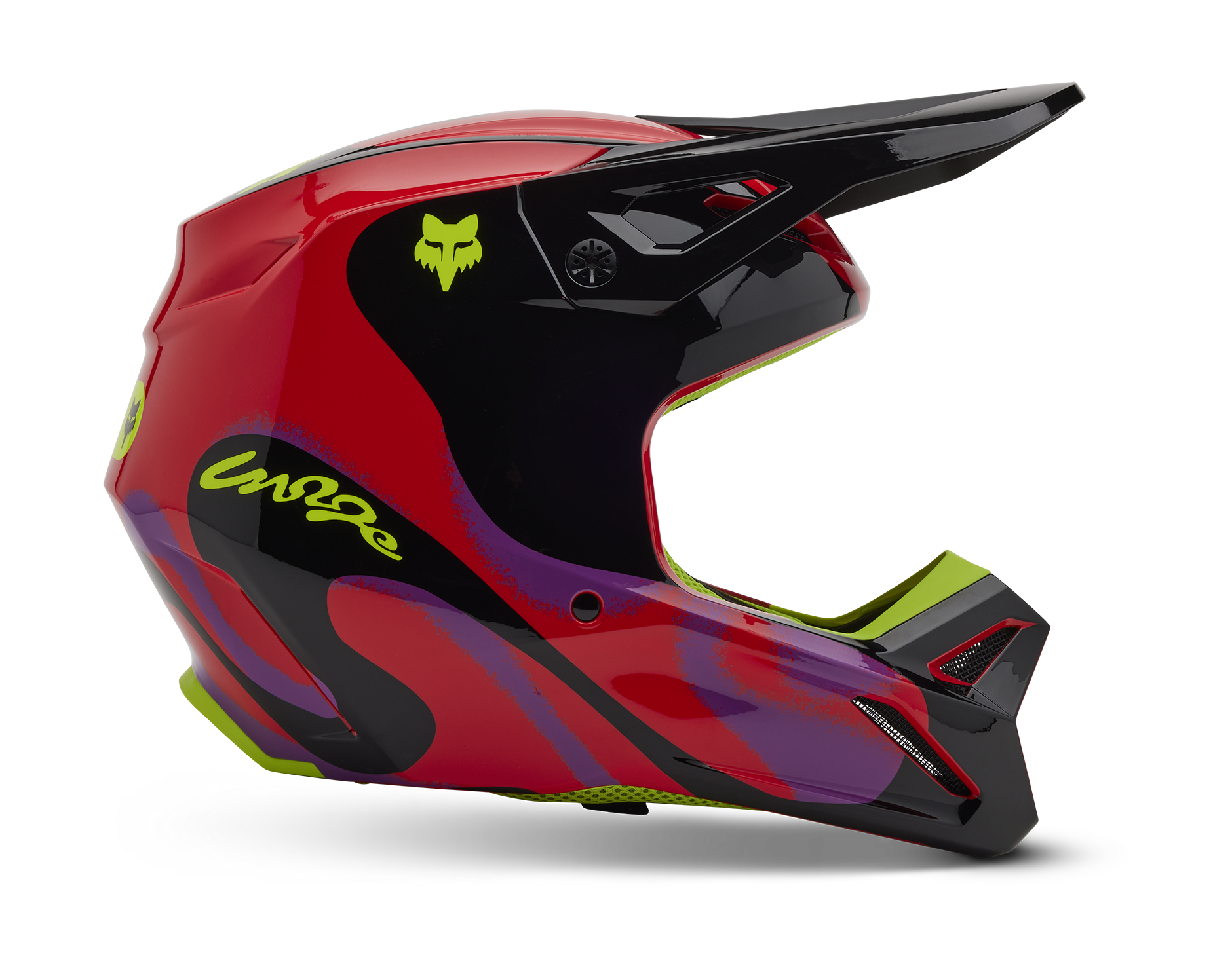 Fox Crosshelm V1 Emotion - Fluo Rood