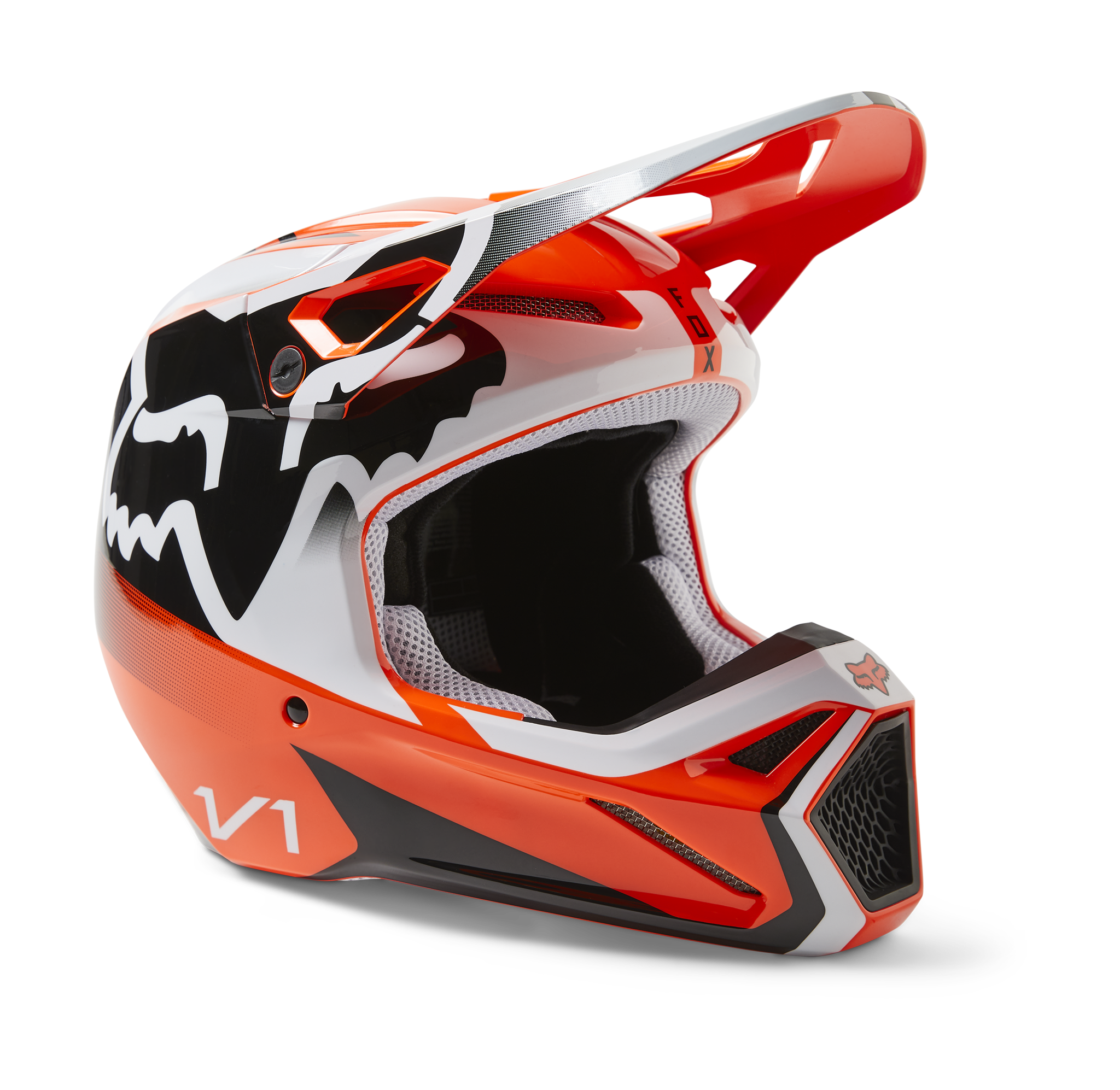 Fox Crosshelm V1 Leed - Fluo Oranje